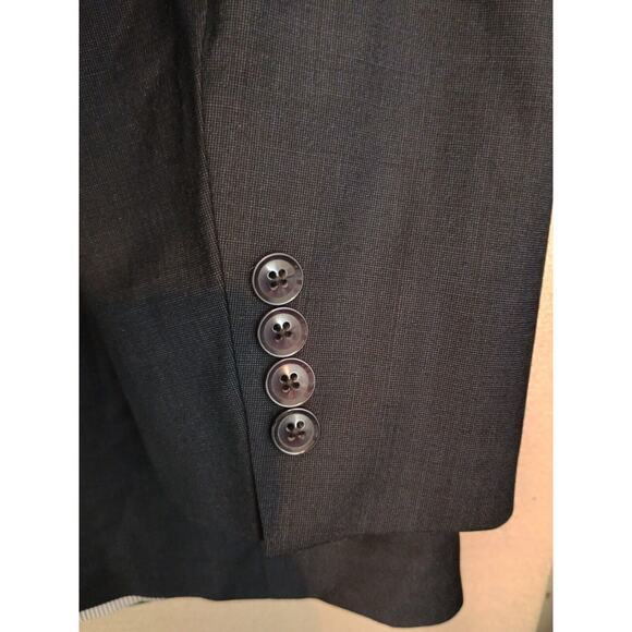 Brooks Brothers Blazer Men 48L Blue Gray Explorer Fitzgerald Career Sport Coat - Picture 11 of 12